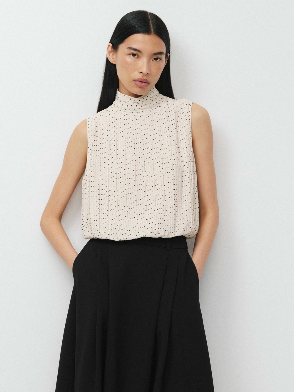 Aritzia Ezra Top Birch/Black NWT